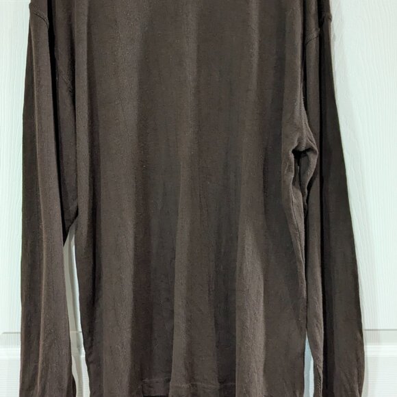 Perry Ellis Men's Lightweight Mock Turtleneck Sweater, XL, Brown, Cotton Rayon - Picture 4 of 11